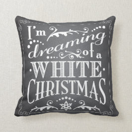 Cojín Decorativo Soñando con una fiesta en el tablero de Navidades 