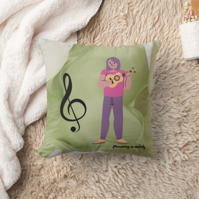 Cojín Decorativo Soñando en melodía  (Manta)