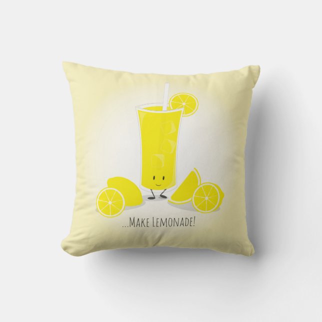 Cojín decorativo sonriente del vidrio el | de la (Anverso)