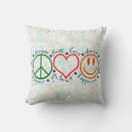 Cojín Decorativo Sonrisa de amor de paz
