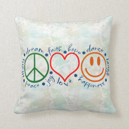 Cojín Decorativo Sonrisa de amor de paz