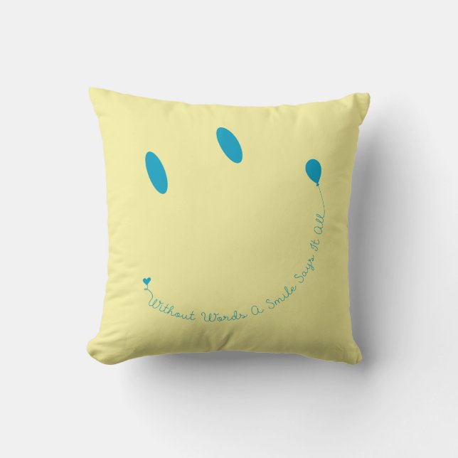 Cojín Decorativo Sonrisa de cara feliz (Anverso)