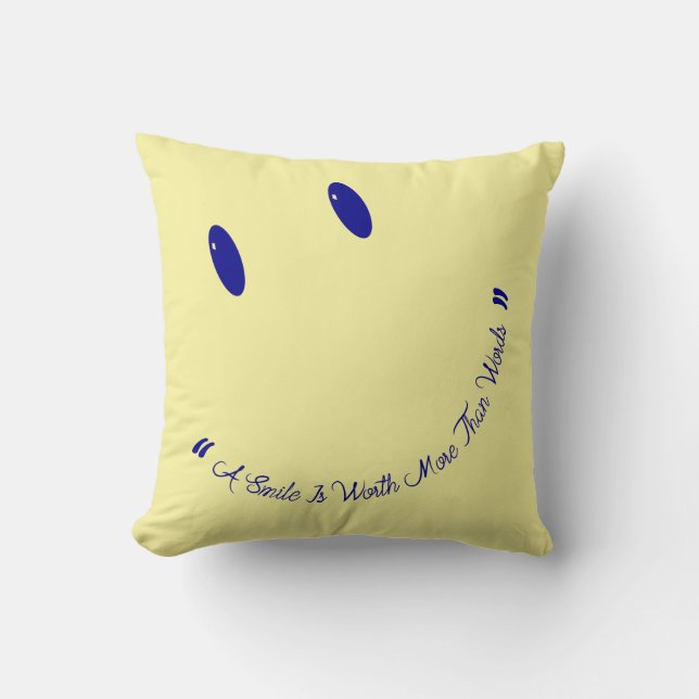 Cojín Decorativo Sonrisa de cara feliz (Anverso)