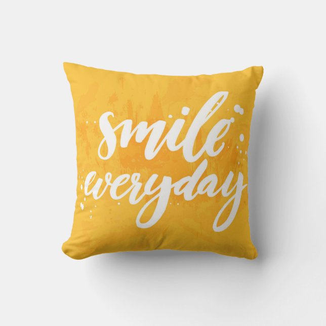 Cojín Decorativo Sonrisa diaria (Anverso)