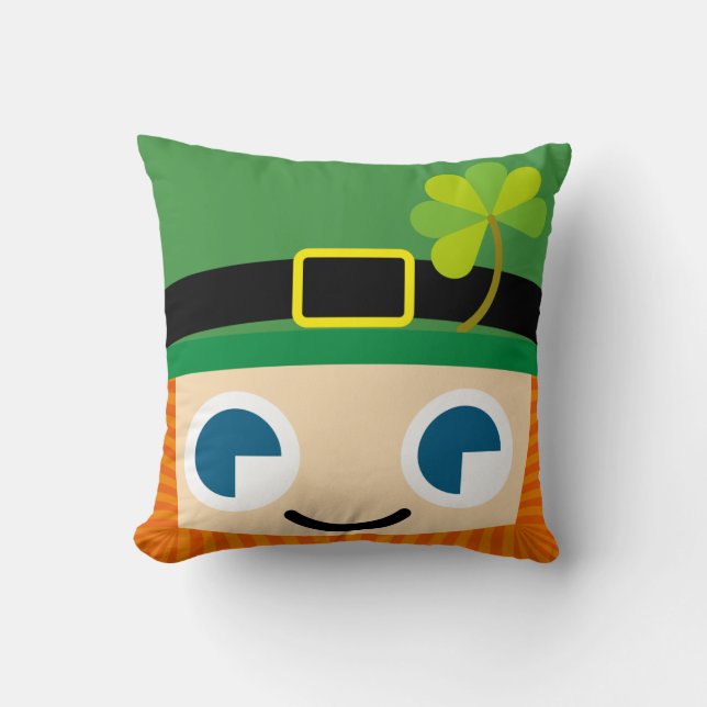 Cojín Decorativo sonrisa Leprechauns (Anverso)