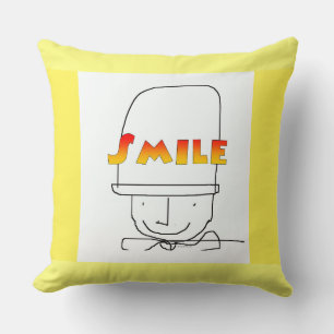 Cojín Decorativo Sonrisa Sunny Yellow Happy Upbeat