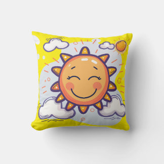 Cojín decorativo Sonrisas Sunny - ¡Brilla Cualquie