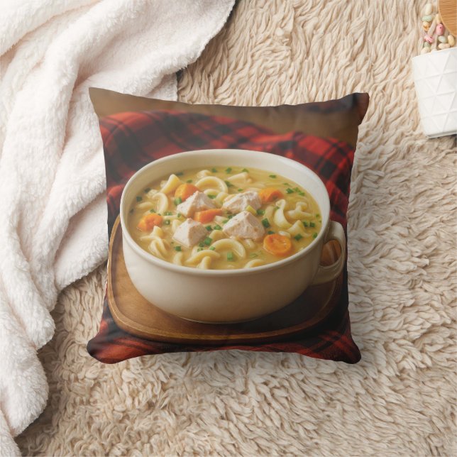 Cojín Decorativo Sopa de fideos de pollo (Manta)