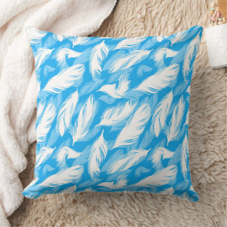 Cojín Decorativo Sophisticated Feather Design On A Bright Blue 