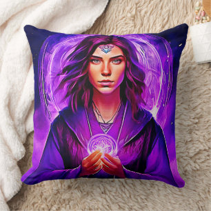Cojín Decorativo Sordera mística con aura brillante