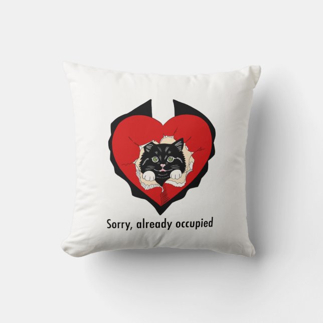 Cojín Decorativo Sorry, already occupied (Anverso)