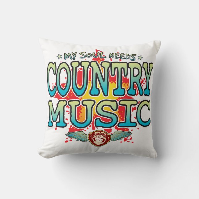 Cojín Decorativo Soul Cushion Music Country (Anverso)