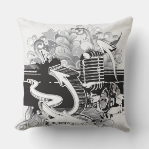 Cojín Decorativo Soul Music Pillow con Jazz Reversible