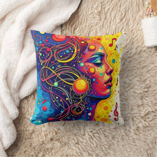Cojín Decorativo Soul musical colorido