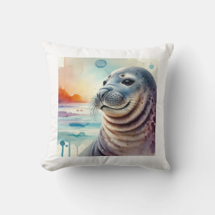 Cojín Decorativo Southern Elephant Seal 300724AREF143 - Watercolor
