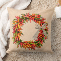 Southwest Colorful Chile Pepper Ristra Wreath 