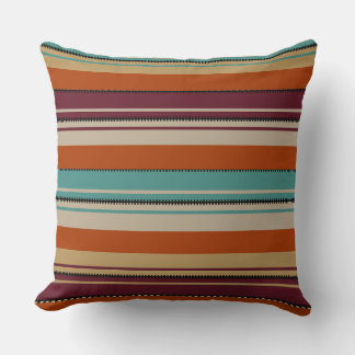 Cojín Decorativo Southwest Decor Fall Shades Stripes 
