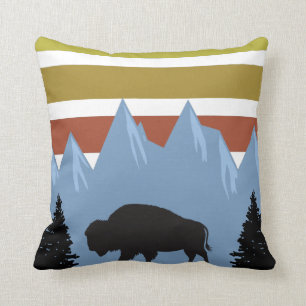 Cojín Decorativo Souvenir del Parque Nacional Yellowstone