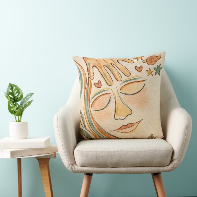 Cojín Decorativo SOY CREADO – Mano de Vida (Silla)
