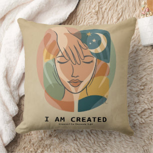 Cojín Decorativo Soy Creado - Mano del Creador