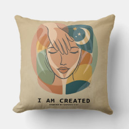 Cojín Decorativo Soy Creado - Mano del Creador