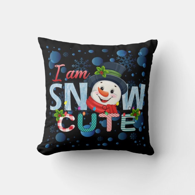 Cojín Decorativo Soy Cuerdo De Nieve (Anverso)