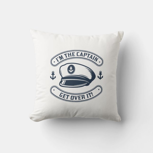 Cojín Decorativo Soy el capitán (Anverso)