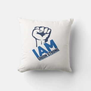Cojín Decorativo Soy fuerte de la Unión - Día del Trabajo