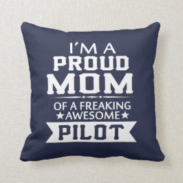 Cojín Decorativo Soy la MAMÁ DE UN PILOTO ORGULLOSO