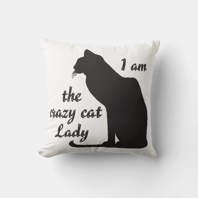 COJÍN DECORATIVO SOY LA SEÑORA LOCA PILLOW DEL CAT (Anverso)
