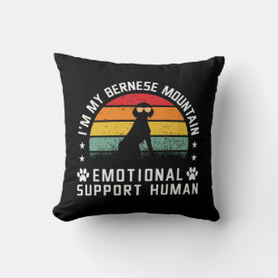 Cojín Decorativo Soy mi hombre de apoyo emocional de perro de monta