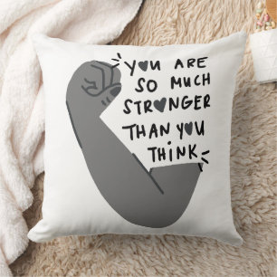 Cojín Decorativo Soy Mucho Más Fuerte De Lo Que Piensas