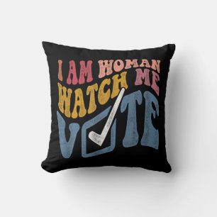 Cojín Decorativo Soy Mujer Observarme Votar Por La Ola Azul 2024