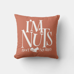 Cojín Decorativo Soy nueces - divertido amante de las ardillas