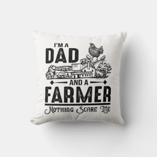 Cojín Decorativo Soy papá y agricultor   Agricultura