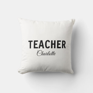 Cojín Decorativo Soy profesor escuela Universidad agregue su nombre