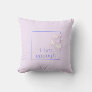Cojín Decorativo Soy suficiente, Cita de amor propio