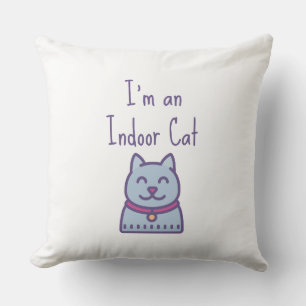 Cojín Decorativo Soy un amante del gato y el humor gracioso en el i