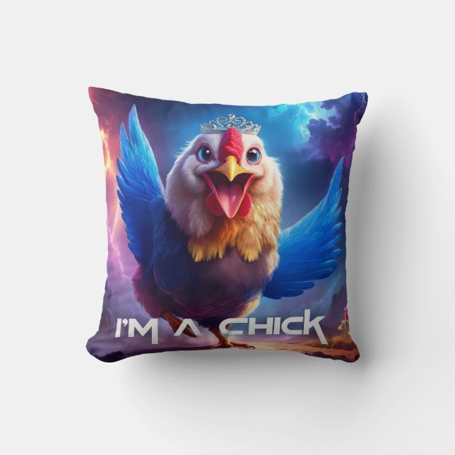 COJÍN DECORATIVO SOY UN CHICK (Anverso)
