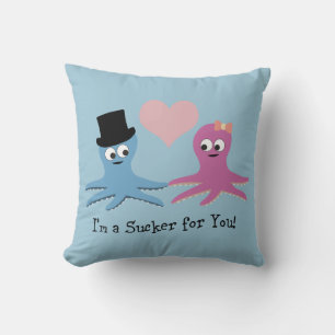 Cojín Decorativo ¡Soy un chupón para ti! Octopi lindo