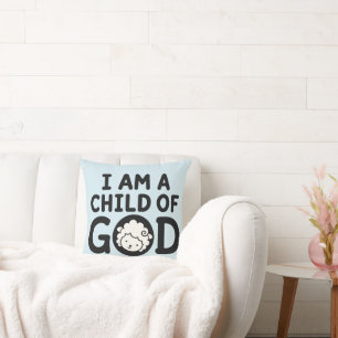 Cojín Decorativo SOY UN HIJO DE DIOS Regalo Cristiano para Baby S