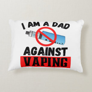 Cojín Decorativo Soy un padre contra la Vaping