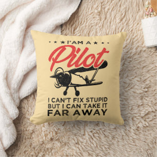 Cojín Decorativo Soy un piloto que no puedo arreglar un piloto estú