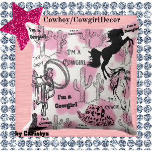 Cojín Decorativo Soy una Cowgirl