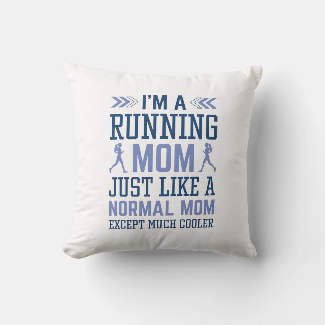 Cojín Decorativo Soy una mamá corredora (Anverso)