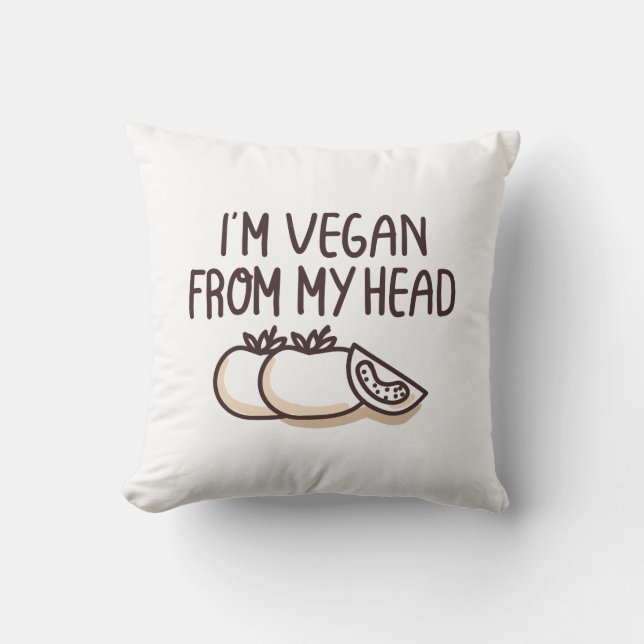 Cojín Decorativo Soy Vegan (Anverso)