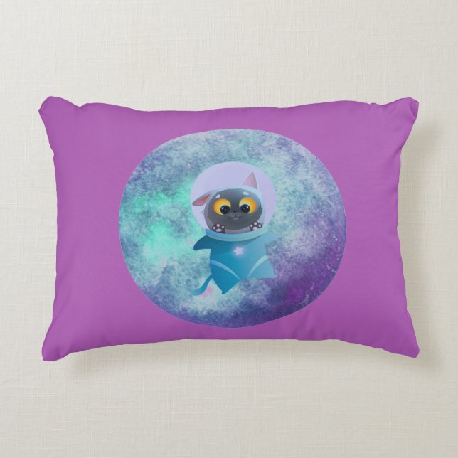 Cojín Decorativo Space Cat Accent Pillow (Anverso)