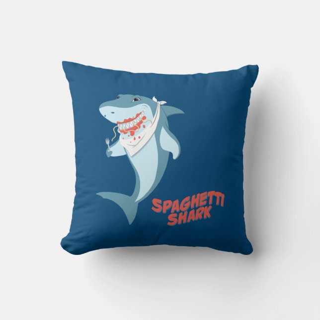 Cojín Decorativo Spaghetti Shark (Anverso)