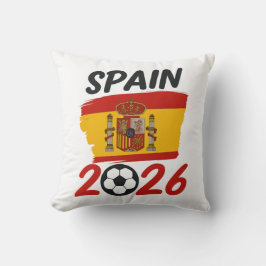 Cojín Decorativo Spain 2026 Soccer Fan Design with Flag Colors