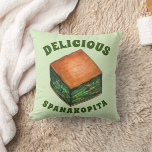 Cojín Decorativo Spanakopita Griega Spinach Feta Phyllo Pie